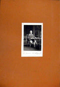 Original Old Antique Print Fine Art Portrait Talley Drawing Art