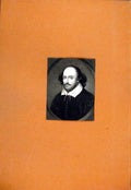 Original Old Antique Print Shakespere Fine Art Portrait C182 19th Century