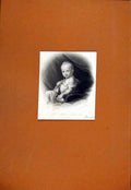 Original Old Antique Print Infant Napoleon Ii Portrait Fine Art 18th Century
