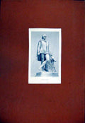 Original Old Antique Print Fine Art William Shakspere Portrait