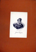 Original Old Antique Print Portrait Campan Geuet Fine Art C1829 19th Century