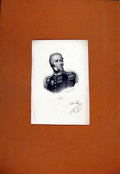 Original Old Antique Print Troy Portrait Fine Art C1829 Sketch 19th Century