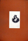 Original Old Antique Print Charlotte Corday Portrait C1829 Fine Art 19th Century