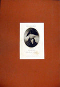 Original Old Antique Print Archduke Charles Austria Fine Art Portrait