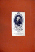 Original Old Antique Print Louis Antoine Henry De Bourbon Portrait