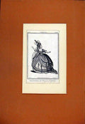 Original Old Antique Print Creusa Miss Younge Character Portrait