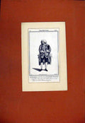 Original Old Antique Print Refusal Mr Macklin St Gilbert Wrangle Portrait