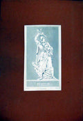 Original Old Antique Print De Saix Sculpture Fine Art C1829 19th Century