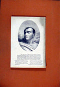 Original Old Antique Print Macready Farewell Adrdress Drury Lane