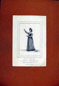 Original Old Antique Print Miss Jkelly Portrait Fine Art C1829 19th Century