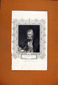 Original Old Antique Print Sir Walter Scott C1829 Portrait Fine Art 19th Century