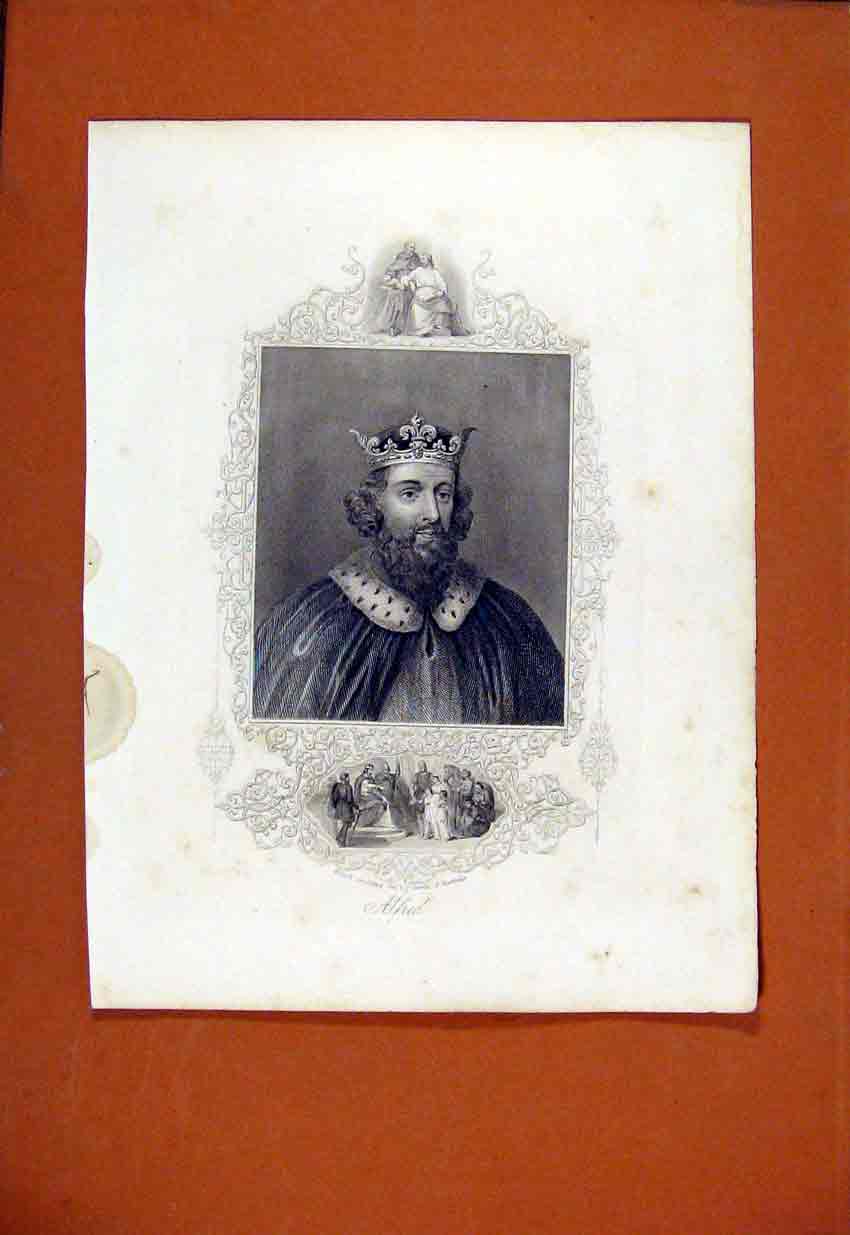 Original Old Antique Print Fine Art Portrait Alfred Hastings