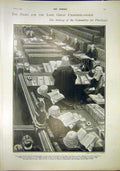 Original Old Antique Print Committee Privileges Lord Great Chamberlainship 1902