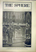 Old Antique Print Consecration Roman Catholic Bishop Kimberley Leith 1902 20th