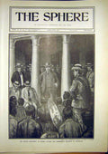 Original Old Antique Print Rhodes Indaba Bulawayo Government Buildings 1902 20th
