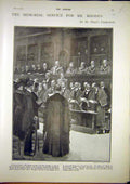 Old Antique Print Rhodes Memorial Service Italy Switzerland Frontier 1902 20th