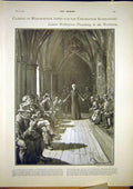 Old Antique Print Westiminster Abbey Coronation Alterations Building 1902 20th
