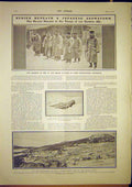 Original Old Antique Print Japanese Snowstorm Troops Aomori 1902 20th Century