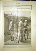Original Old Antique Print Boer Peace Conference Botha Pretoria Africa 1902 20th