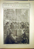 Original Old Antique Print Decorations National Gallery Italian 1902 20th