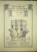 Original Old Antique Print King Edward Empire Career Royal Story 1902 20th
