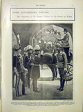 Original Old Antique Print Kitchener St James'S Palace Prince Wales 1902 20th
