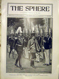 Original Old Antique Print German Emperor King Italy Berlin Germany Potsdam 1902