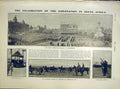 Original Old Antique Print Coronation Africa Johannesburg Parade Pretoria 1902