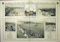 Original Old Antique Print Douglas Hastings Yarmouth Newquay Broadstairs 1902