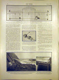 Original Old Antique Print Electric Post-Office Taeggi Nile Dam Sluices 1903