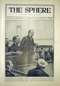 Original Old Antique Print Marylebone Licensing-Act Offender Ross 1903 20th