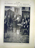 Original Old Antique Print Venezuela Roosevelt Cabinet Hay Hitchcock Root 1903