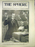 Original Old Antique Print War Minister Brodrick House Commons 1903 20th Century