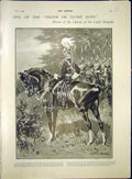 Original Old Antique Print Charge Ligh Brigade Heroes Kano Zaria Africa 1903