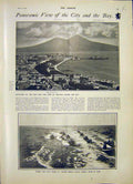 Old Antique Print Naples Italy Fishing Donkey Wet Paint Hadden Kano 1903 20th