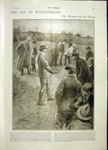 Original Old Antique Print Water Finding Gataker The Wizard 1903 20th Century
