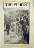 Old Antique Print Whit Monday Carthorse Parade Regent'S Park London 1903 20th