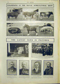 Original Old Antique Print Royal Agricultural Show Winners News Pictures 1903