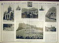 Original Old Antique Print King Edward Visit Scotland Edinburgh Glasgow 1903