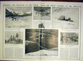 Original Old Antique Print Mount Kazbek Caucasus Jelu Dagh Mountains World 1903