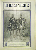 Original Old Antique Print King Edward Dom Carlos Lisbon Portugal 1903 20th