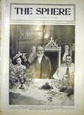 Original Old Antique Print President Loubet Mayor Guildhall Banquet London 1903