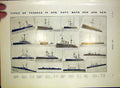 Original Old Antique Print Vessels Navy Ships Battleship Cruiser Gun-Boat 1903