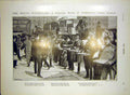 Original Old Antique Print Penny Toysellers Station Flood America Breslau 1903