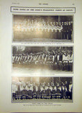 Original Old Antique Print Czar Peasants Sarov Choir Photograph Portrait 1903