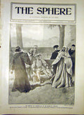 Original Old Antique Print Richard Ii Theatre Tree Scene Thiriat 1903 20th