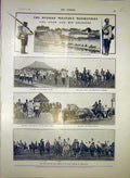 Original Old Antique Print Russian Military Arsinoitherium Skull Lankester 1903