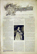 Original Old Antique Print Ladt Mayoress Mansion House Portrait 1892 Victorian