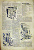 Original Old Antique Print Portrait Lady Alston Ecclestone Square London 1892