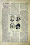 Original Old Antique Print Portrait Smith Barnett Lamport Day Sanitary Congress